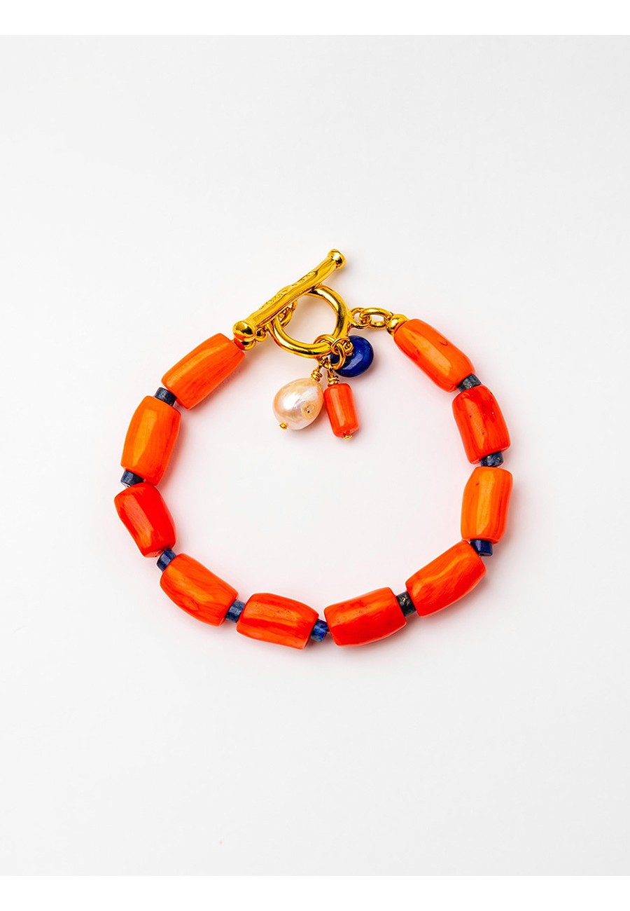PULSERA CON CORAL