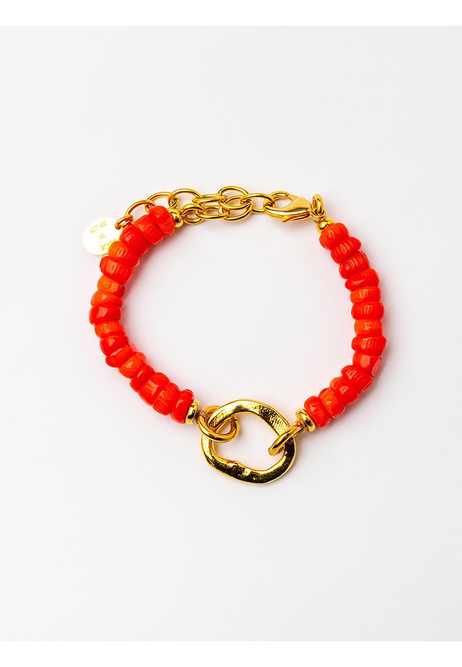 PULSERA CON CORAL