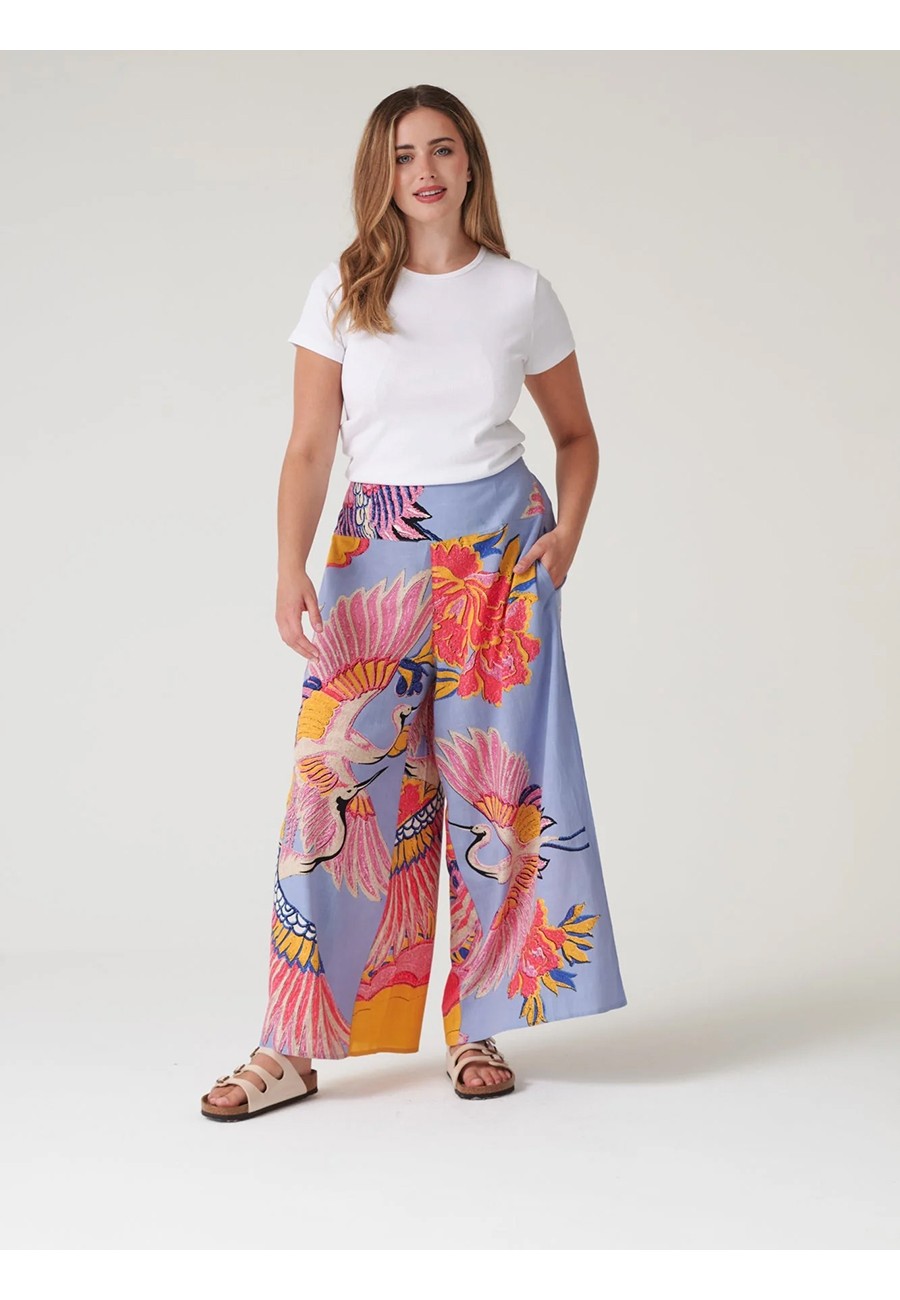 CRANE PERIWINKLE PALAZZO PANTS