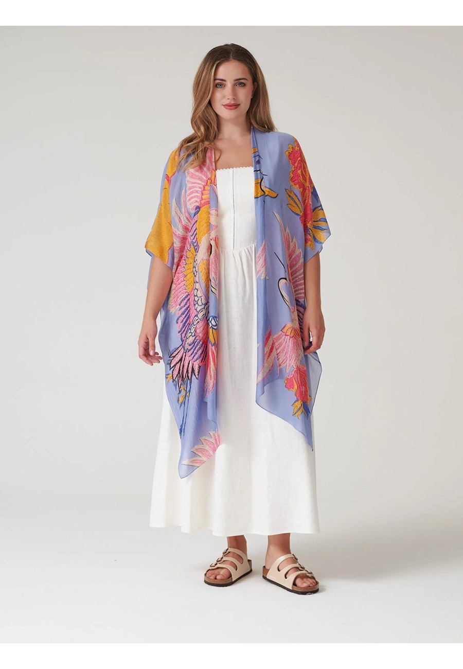 CRANE PERIWINKLE THROWOVER