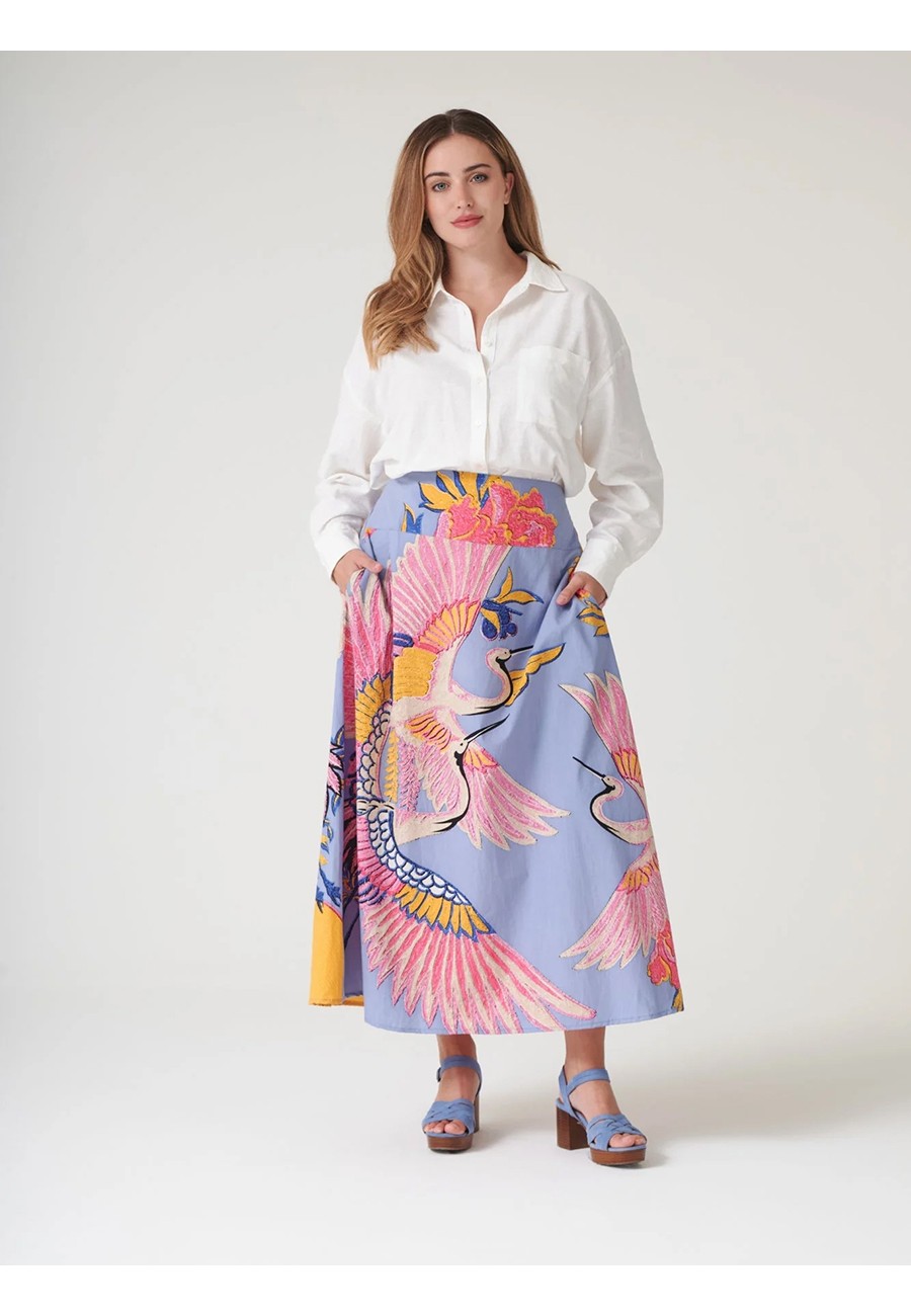 CRANE PERIWINKLE A-LINE...