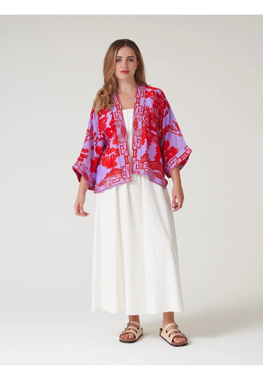 GIANT WILLOW VIOLET KIMONO