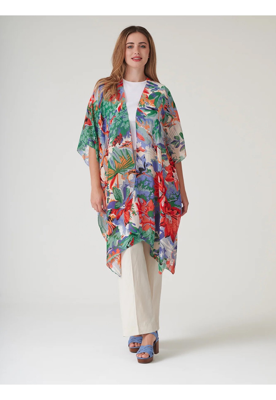 TROPICANA BLUE THROWOVER