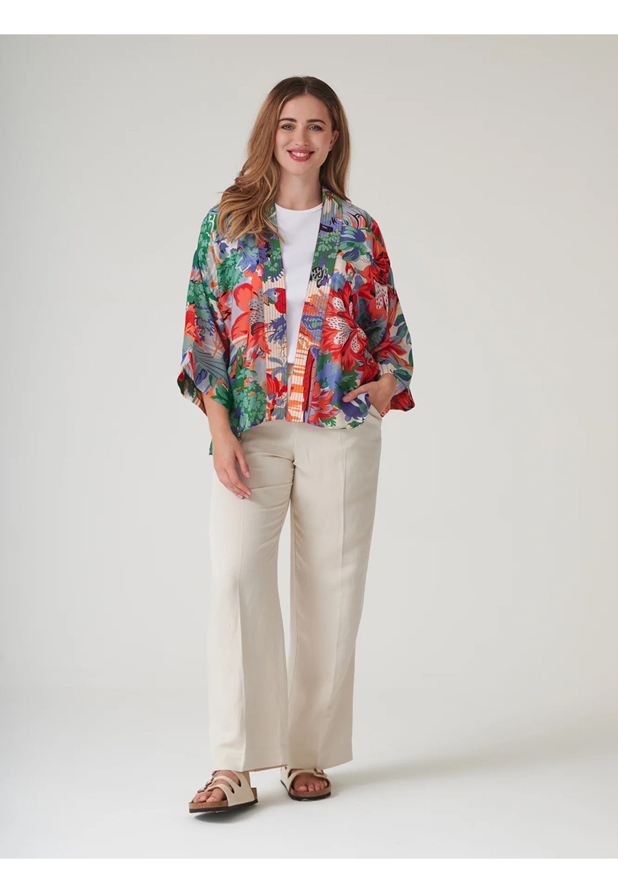 TROPICANA BLUE KIMONO