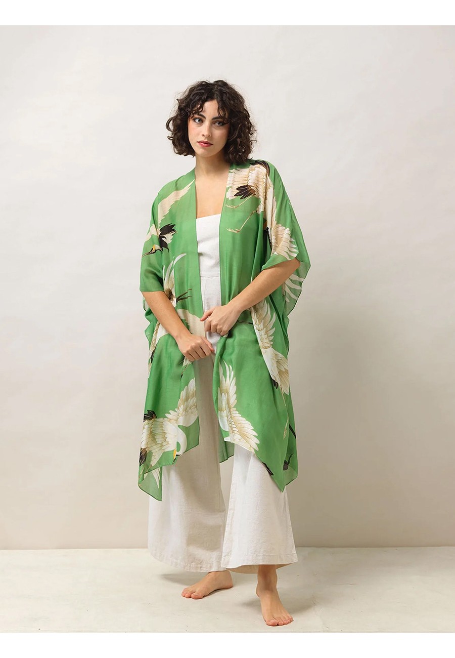 STORK PEA GREEN THROWOVER