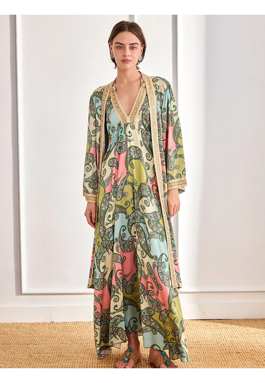 KIMONO VISCOSA ESTAMPADO...