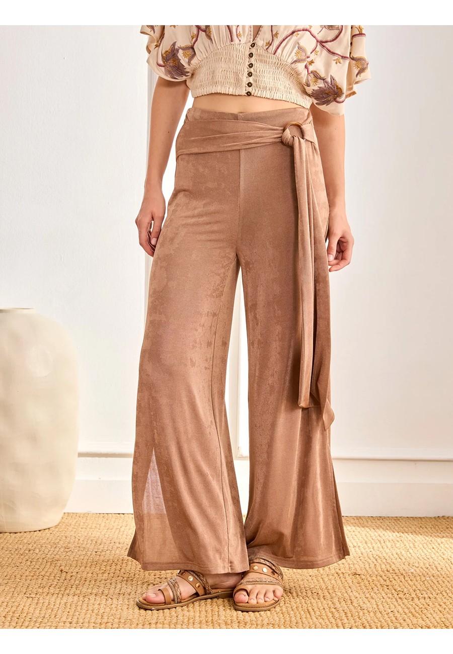 PANTALON ELASTICO CON LAZO...