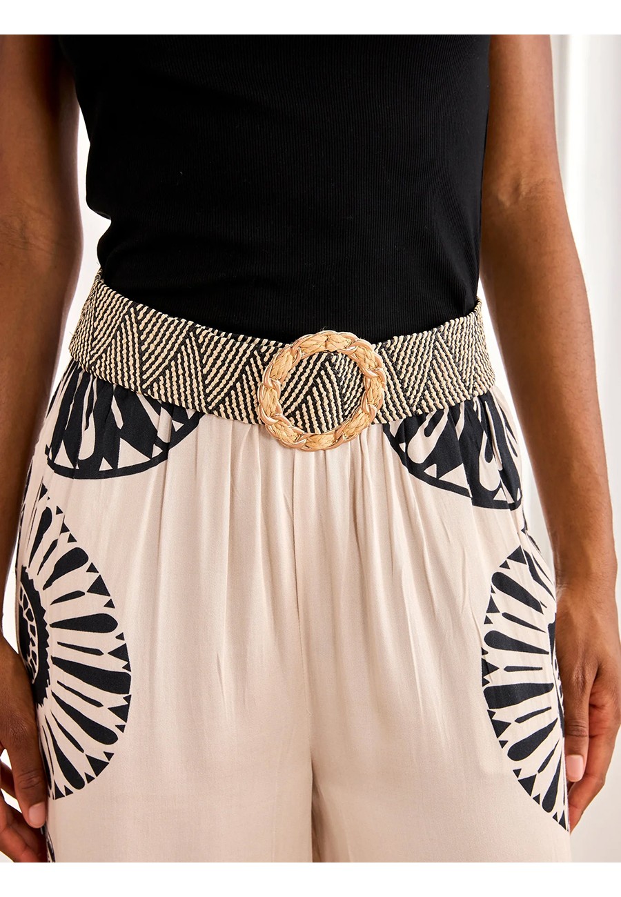 CINTURON RAFIA BICOLOR CON...