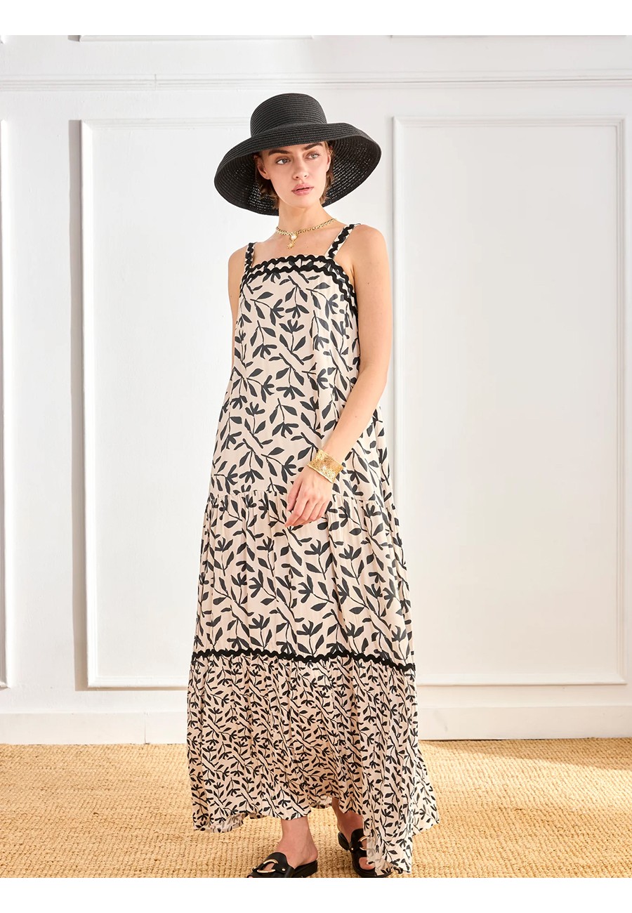 VESTIDO VISCOSA ESTAMPADO...