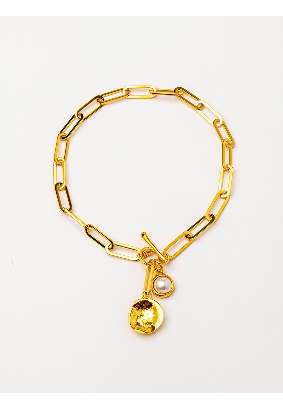 COLLAR CORTO CON CADENA Y...