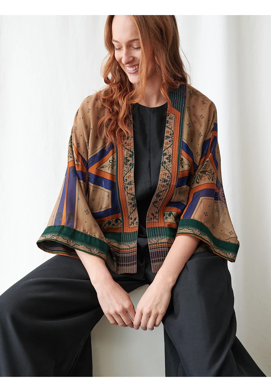 FLEUR DE LYS SAND KIMONO