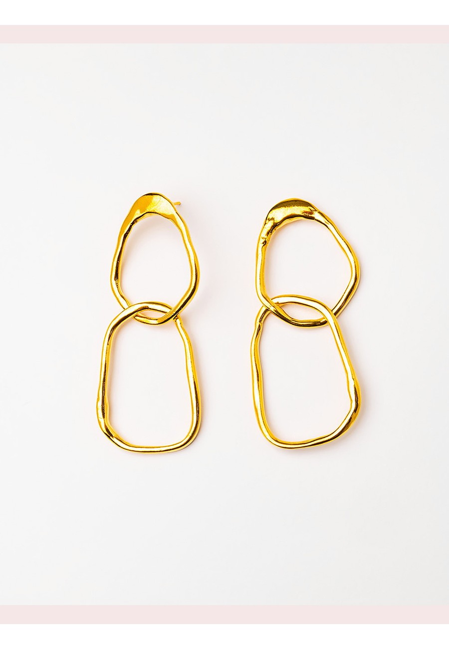 PENDIENTES BAÑO ORO