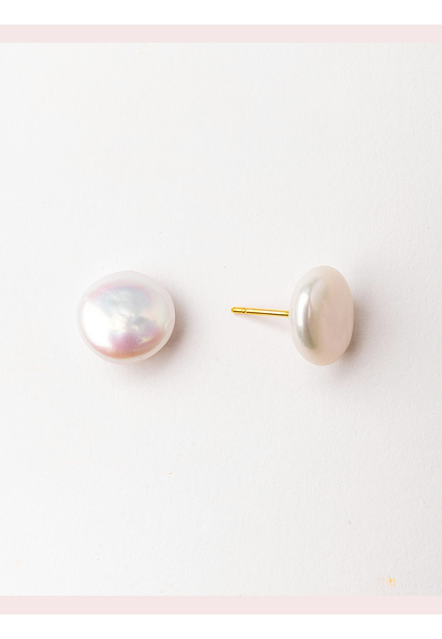 PENDIENTES BAÑO ORO CON PERLAS