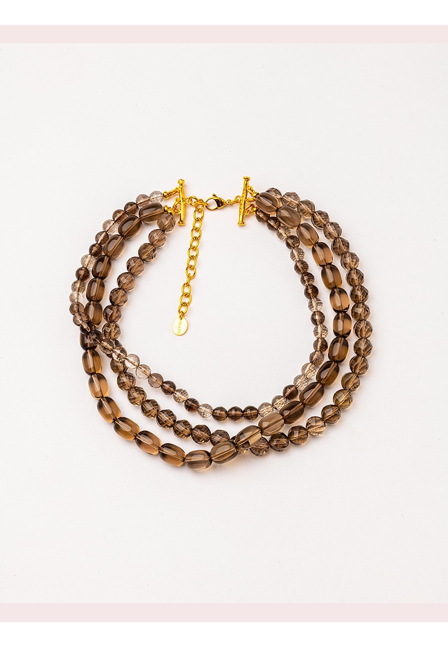 COLLAR LARGO CON CUARZO...