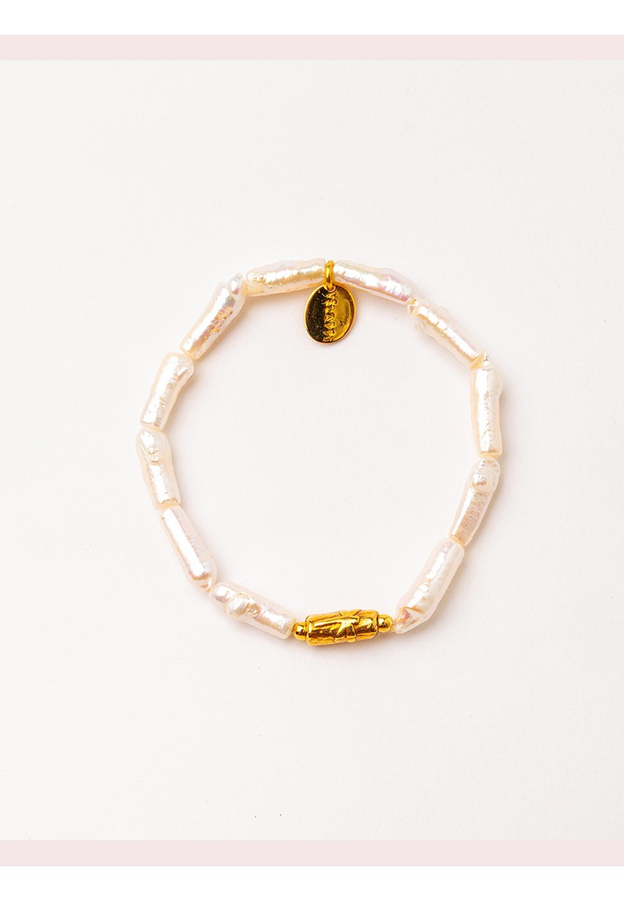 PULSERA ELÁSTICA CON PERLAS