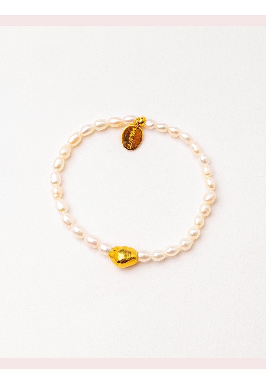 PULSERA ELÁSTICA CON PERLAS