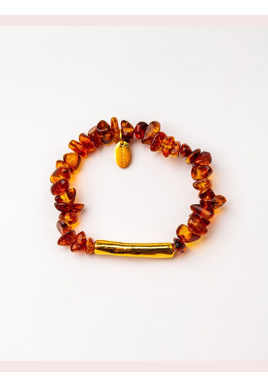 PULSERA ELÁSTICA CON ÁMBAR