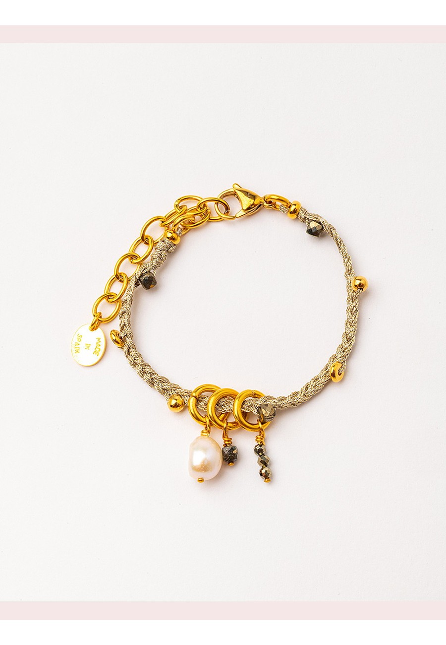 PULSERA TRENZADA A MANO CON...