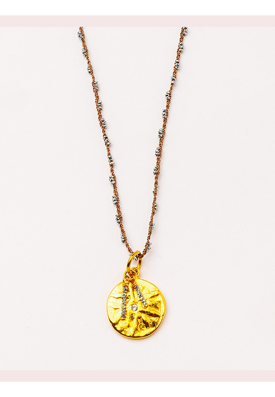 COLLAR TRENZADO A MANO CON...